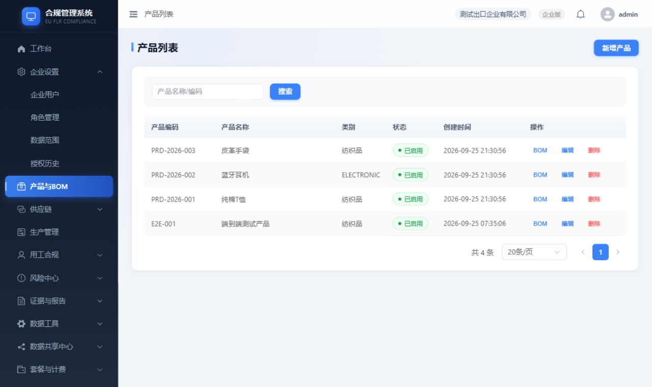 产品与 BOM 管理